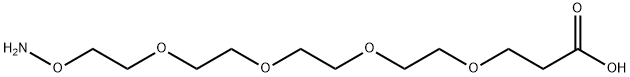 Aminoxy-PEG4-acid Struktur