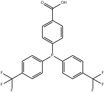 双(4-三氟甲基苯基)(4-羧基苯基)膦 结构式