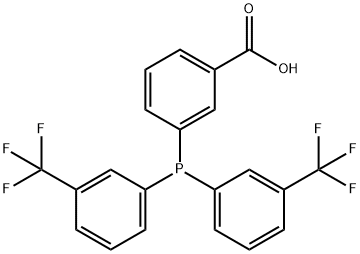 双(3-三氟甲基苯基)(3-羧基苯基)膦 结构式