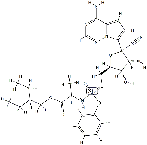 レムデシビル 化学構造式