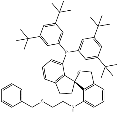 1809609-52-6 (R)-(+)-7-[N-(2-苄基硫基)乙基氨基]-7'-[双(3,5-二叔丁基苯基)膦]-2,2',3,3'-四氢-1,1'-螺二茚