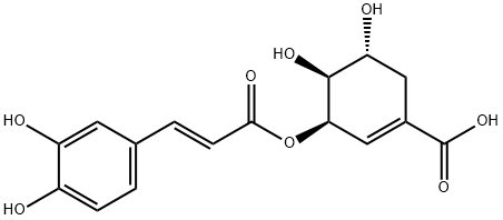 3-O-カフェオイルシキミ酸 化学構造式