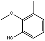 2-メトキシ-3-メチルフェノール 化学構造式