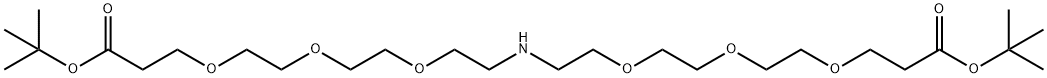 NH-(PEG3-t-butyl ester)2 Struktur