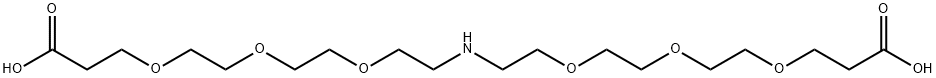NH-(PEG3-acid)2 Struktur