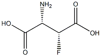 D-Aspartic acid, 3-fluoro-, threo- (9CI) Struktur