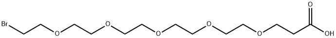 Br-PEG5-acid Structure