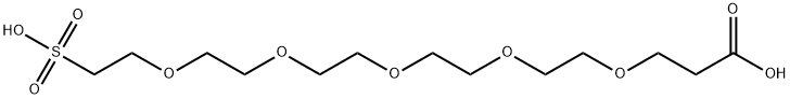 Carboxy-PEG5-sulfonic acid,1817735-38-8,结构式