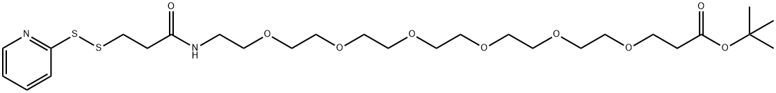 SPDP-PEG6-t-butyl ester Structure