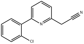 2-(6-(2-氯苯基)吡啶-2-基)乙腈 结构式