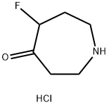 5-フルオロアゼパン-4-オン塩酸塩 化学構造式