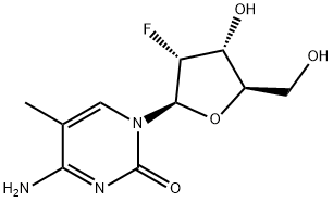 2'-脱氧-2'-氟-5-甲基胞苷,182495-80-3,结构式