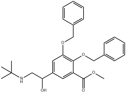 4,5-Dibenzyl-5-hydroxy Albuterol Acid Methyl Ester Struktur