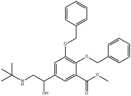 4,5-Dibenzyl-5-hydroxy Albuterol Acid Methyl Ester Structure
