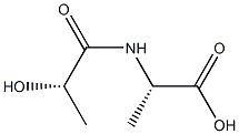 L-Alanine,N-[(2S)-2-hydroxy-1-oxopropyl]-(9CI) Struktur