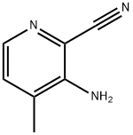 2-Pyridinecarbonitrile,3-amino-4-methyl-(9CI), 183428-92-4, 结构式