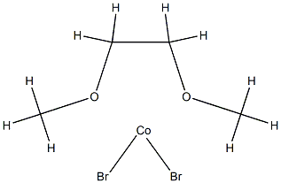 溴化钴(II)乙二醇二甲醚加合物 结构式