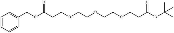 苄氧羰基-三聚乙二醇-叔丁酯 结构式