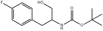 tert-butyl 3-(4-fluorophenyl)-1-hydroxypropan-2-ylcarbamate Struktur