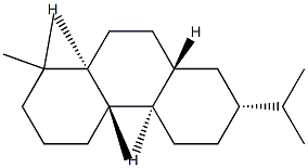 [5β,8α,9β,10α,13β,(+)]-Abietane Struktur