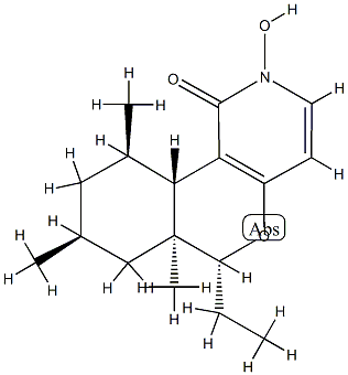 1H-(2)Benzopyrano(4,3-c)pyridin-1-one, 6-ethyl-2,6,6a,7,8,9,10,10a-oct ahydro-2-hydroxy-6a,8,10-trimethyl-, (6R,6aS,8S,10R,10aS)-rel-( )-|