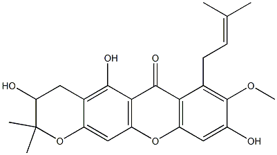 Mangostanol 化学構造式