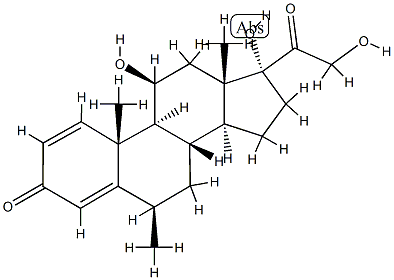 6BETA-甲泼尼龙, 18462-27-6, 结构式