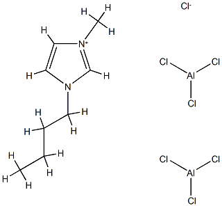 1-丁基-3-甲基咪唑翁氯化铝盐 结构式