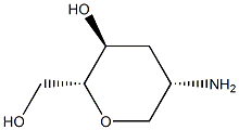 D-arabino-Hexitol, 2-amino-1,5-anhydro-2,3-dideoxy- (9CI) Struktur