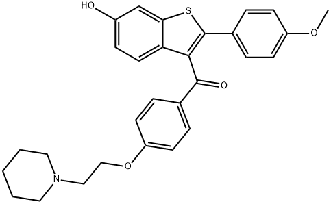 Raloxifene 4-MonoMethyl Ether Structure