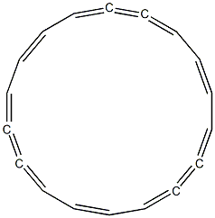 (1Z,3E,7Z,9E,13Z,15E)-1,3,7,9,13,15-Cyclooctadecahexene-5,11,17-triyne Structure