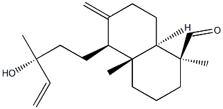 13-Hydroxylabda-8(17),14-diene-19-one Struktur