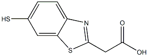 2-Benzothiazoleaceticacid,6-mercapto-(9CI) Struktur