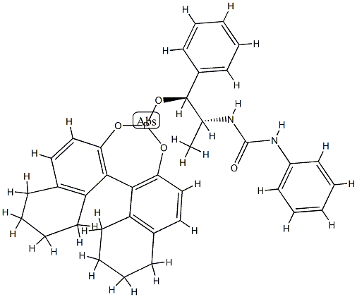 1-{(1S,2R)-1-[(11BR)-8,9,10,11,12,13,14,15-OCTAHYDRODINAPHTHO[2,1-D:1',2'-F][1,3,2]DIOXAPHOSPHEPIN-4-YLOXY]-1-PHENYLPROPAN-2-YL}-3-PHENYLUREA,MIN.97%,1858224-21-1,结构式