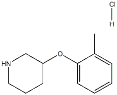 3-(邻甲苯氧基)哌啶盐酸盐, 1858256-18-4, 结构式