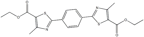 1,4-Bis(5-ethoxycarbonyl-4-Methyl-2-thiazolyl)benzene, 97% Structure