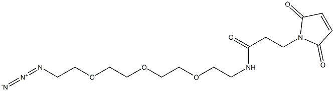 AZIDO-PEG3-MALEIMIDE, 1858264-36-4, 结构式