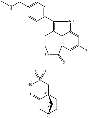 瑞卡帕布樟脑磺酸盐,1859053-21-6,结构式