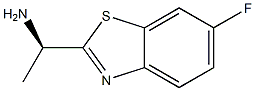 BENTHIAVALICARB-异丙基中间体/(R)-1 - (6 - 氟苯并[D]噻唑-2 - 基)乙胺, 185949-48-8, 结构式