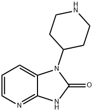 1,3-二氢-1-(4-哌啶基)-2H-咪唑并[4,5-B]吡啶-2-酮, 185961-99-3, 结构式