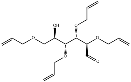 2,3,4,6-Tetra-O-allyl-D-glucopyranose Struktur