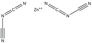 zinc bis(cyanocyanamidate) Structure