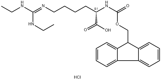 (9H-Fluoren-9-yl)MethOxy]Carbonyl HomoArg(Et)2-OH·HCl (symmetrical), 1864003-26-8, 结构式