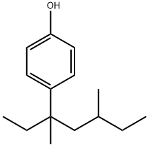 353-NP,  4-(1-Ethyl-1,3-dimethylpentyl)phenol Struktur