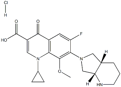 モキシフロキサシン塩酸塩 化学構造式