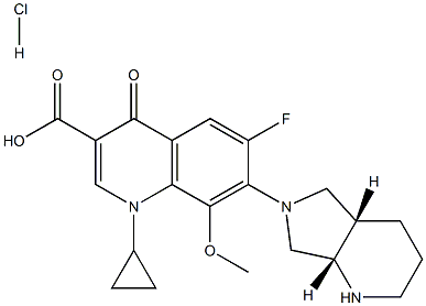 Moxifloxacin hydrochloride Structure