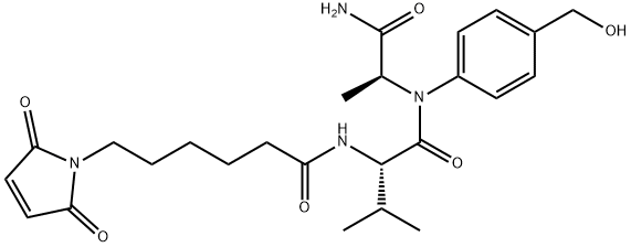 Mc-Val-Ala-PAB, 1870916-87-2, 结构式