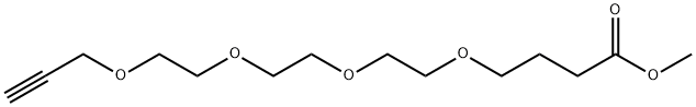 丙炔-四聚乙二醇-(CH2)3-甲酯, 1872433-63-0, 结构式