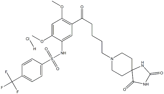 RS102221塩酸塩 化学構造式