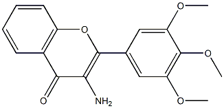 4H-1-Benzopyran-4-one,3-amino-2-(3,4,5-trimethoxyphenyl)-(9CI) Struktur